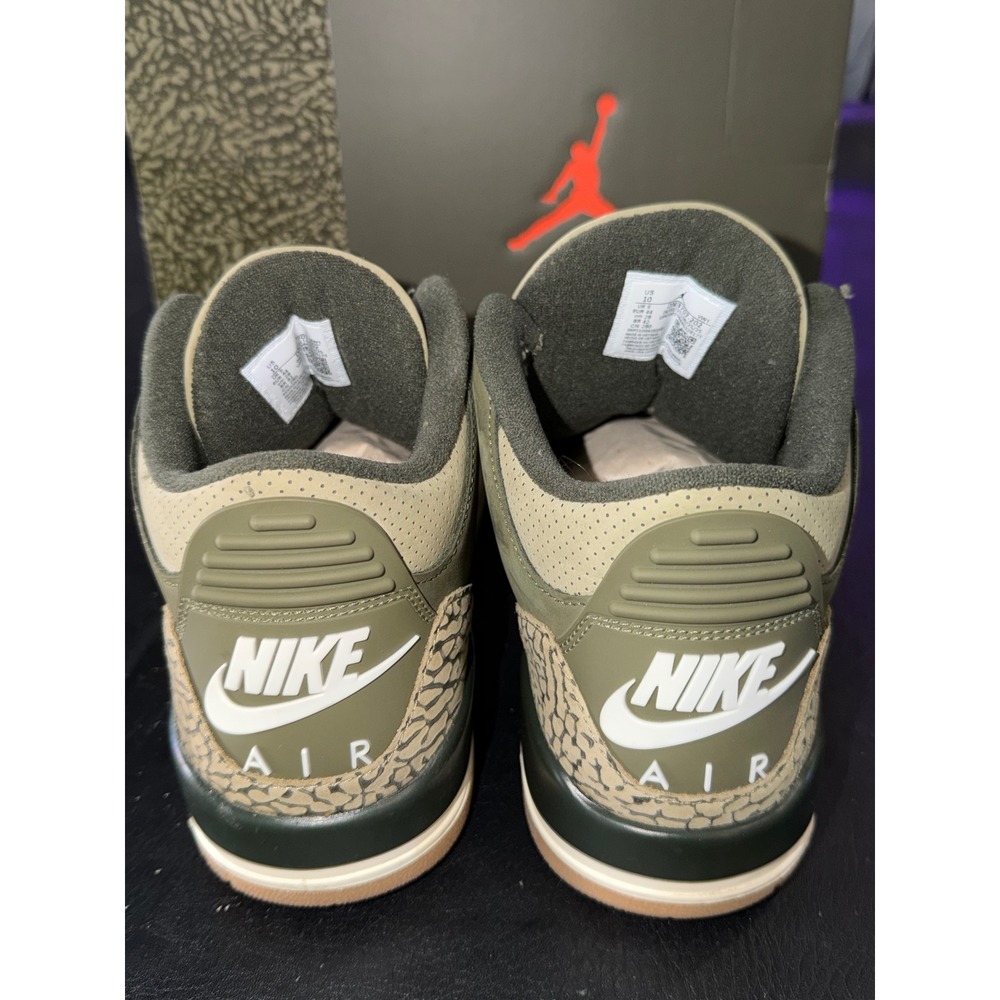 Air Jordan 3 Retro Olive Sequoia DN3707-202 Mens Size 10 OG Box - Picture 10 of 13